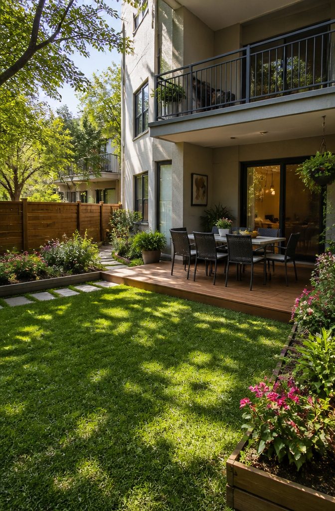 A photograph of a rental property with a backyard in Winter Garden.
